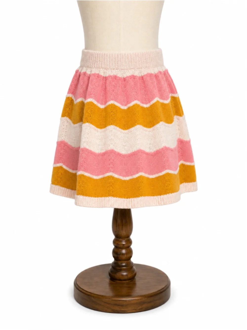 Isaac Mizrahi Toddler Girls Jacquard Sweater & Chevron Skirt Set – Size 2T